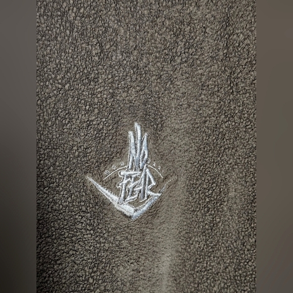 Men's Vintage No Fear Fleece Grunge Quiet Streetwear Crewneck Sweatshirt, XL - Picture 2 of 4